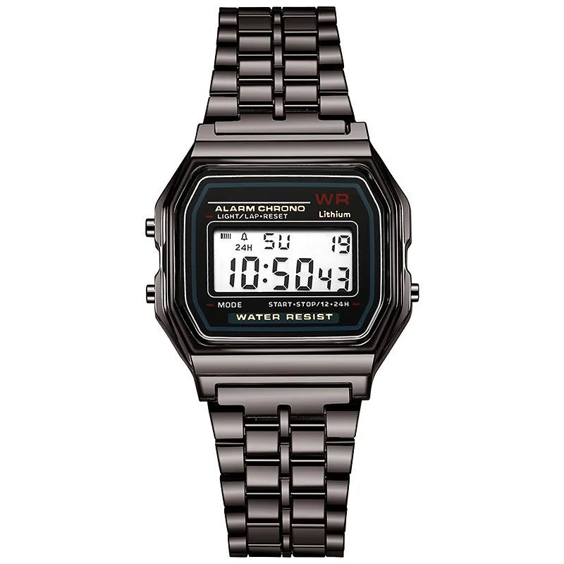 Rose Gold Digital Retro Watch